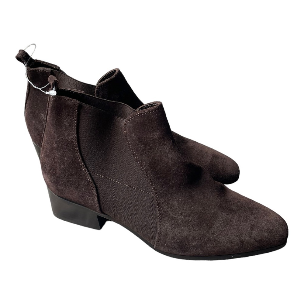 New! Aquatalia Falco Suede Chelsea Booties